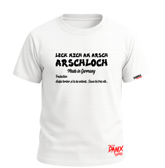 Tshirt LECK MICH AM ARSCH / ARSCHLOCH (Germany) [DANIX CENSORED]